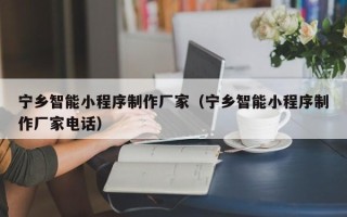 西双版纳宁乡智能小程序制作厂家（宁乡智能小程序制作厂家电话）